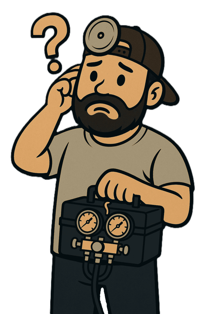 Naz Sees the frustrated customer A/C Dr. Naz EPA-Certified Techician