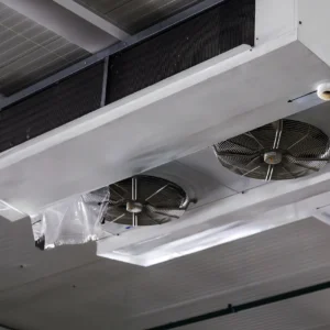 white walk in cooler unit