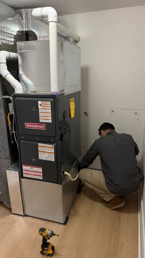 A/C Dr. Naz Technician is diagnosing High efficiency 96% gas furnace.