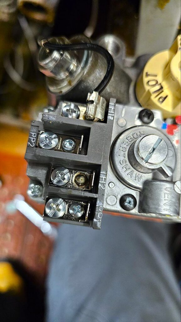 Close up of the parts changed in the process of Commercial Steam Oven Repair in Seattle