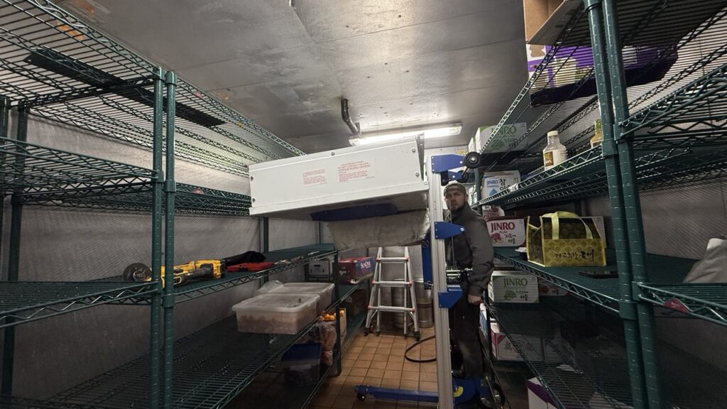 EPA Certified technician is warking on Evaporator Coil Repair