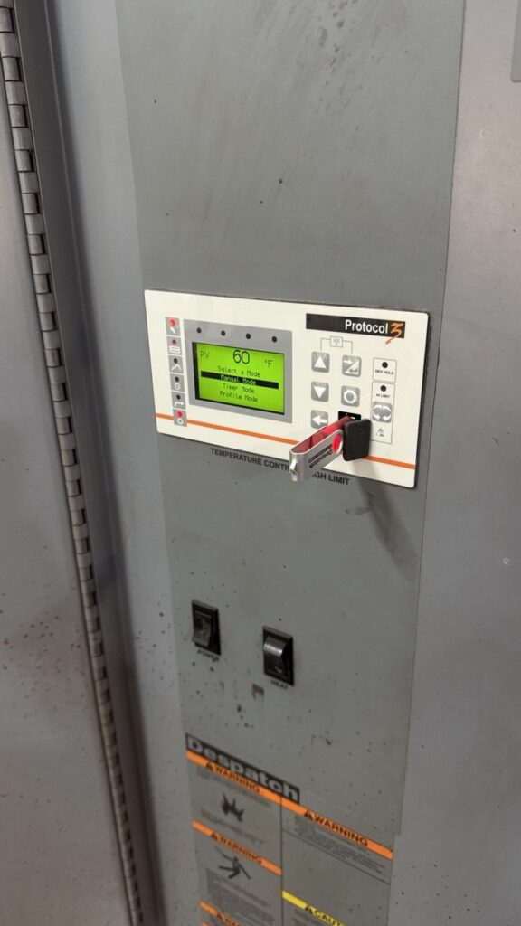 accessing control panel of a convection oven to fix temperature glitches