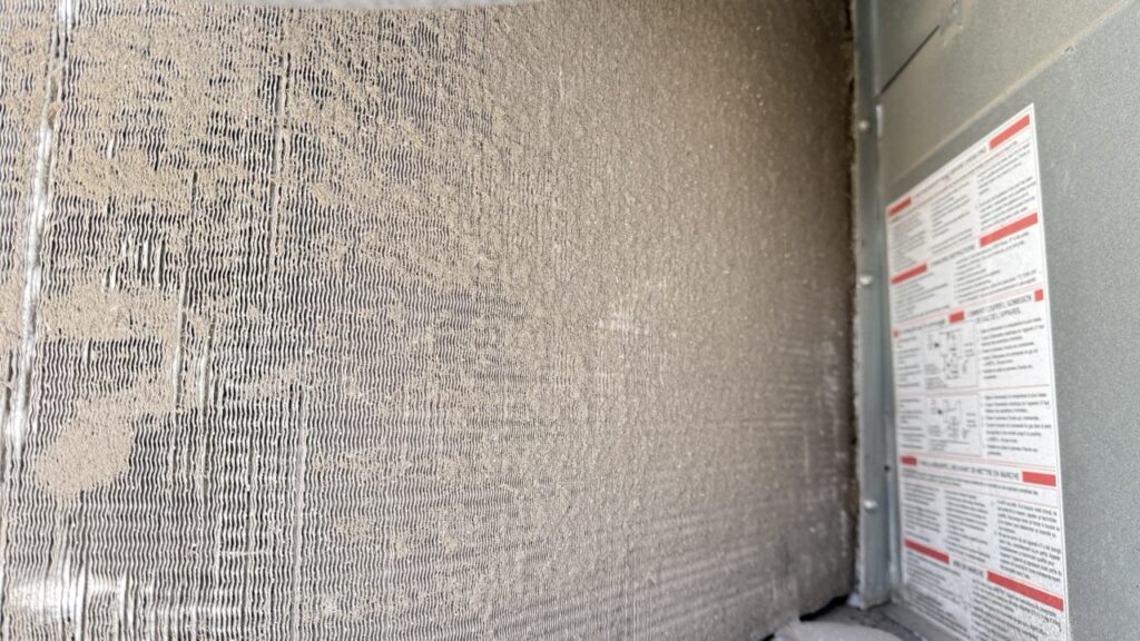 Multiple commercial rooftop units on a Seattle business facility undergoing scheduled preventative maintenance by A/C Dr. Naz.