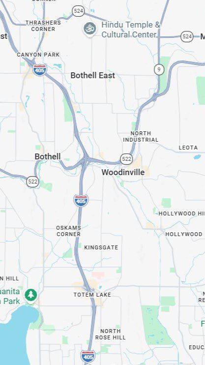 AC Dr. Naz for Woodinville Commercial Refrigeration and walk in cooler repair Map