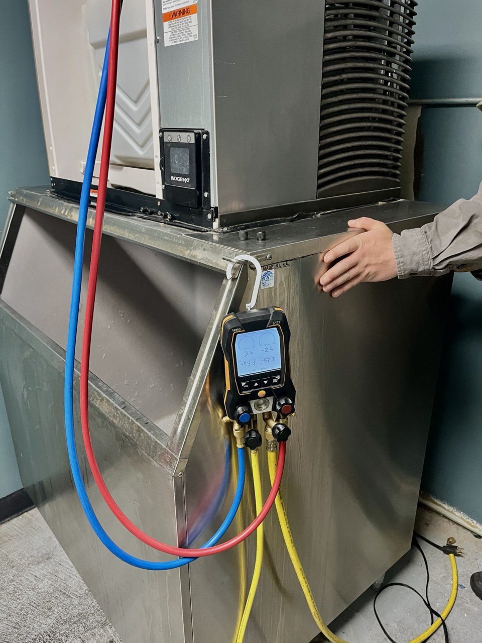 Commercial ice machine repair in Greater Seattle — field service photo