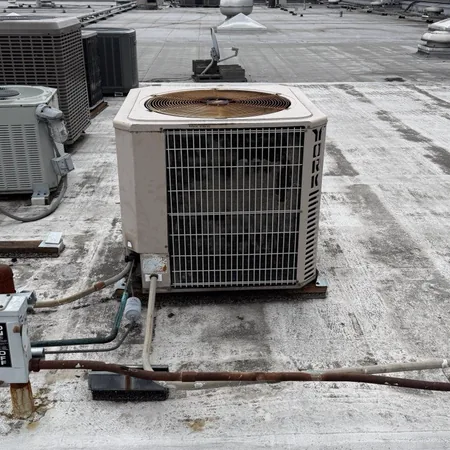 Commercial AC repair field work