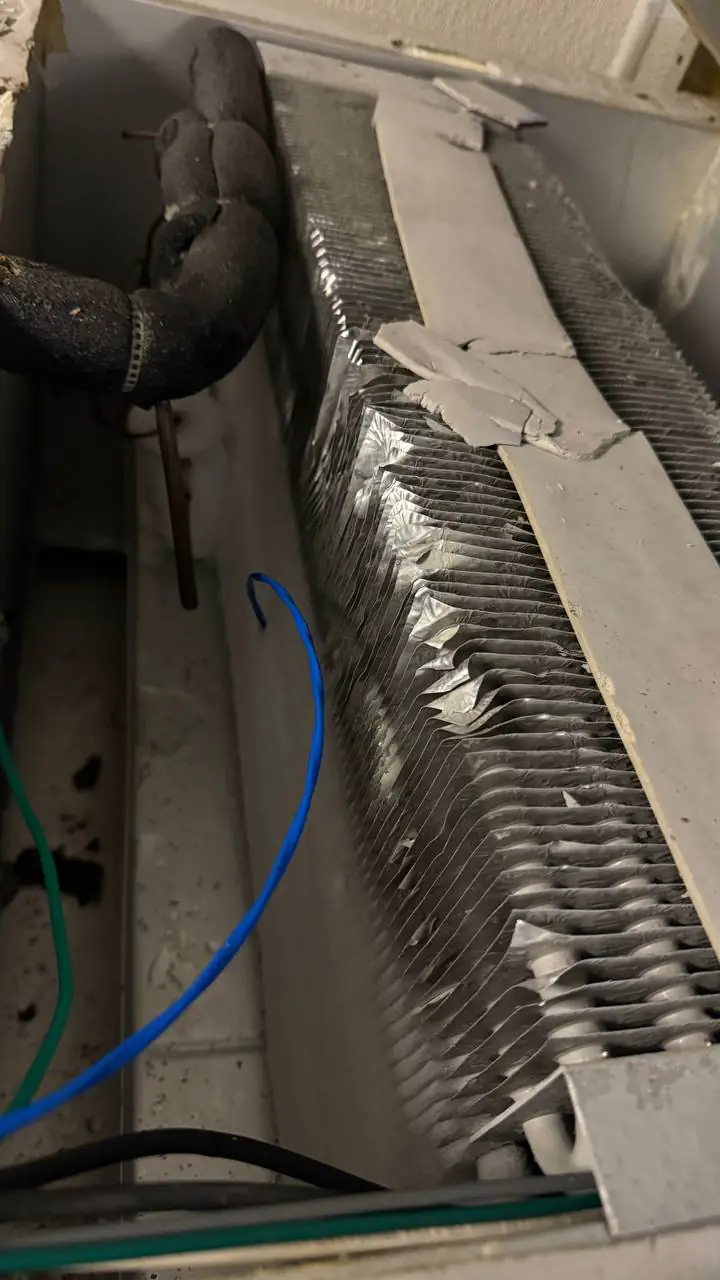 Cook-line prep table condenser service