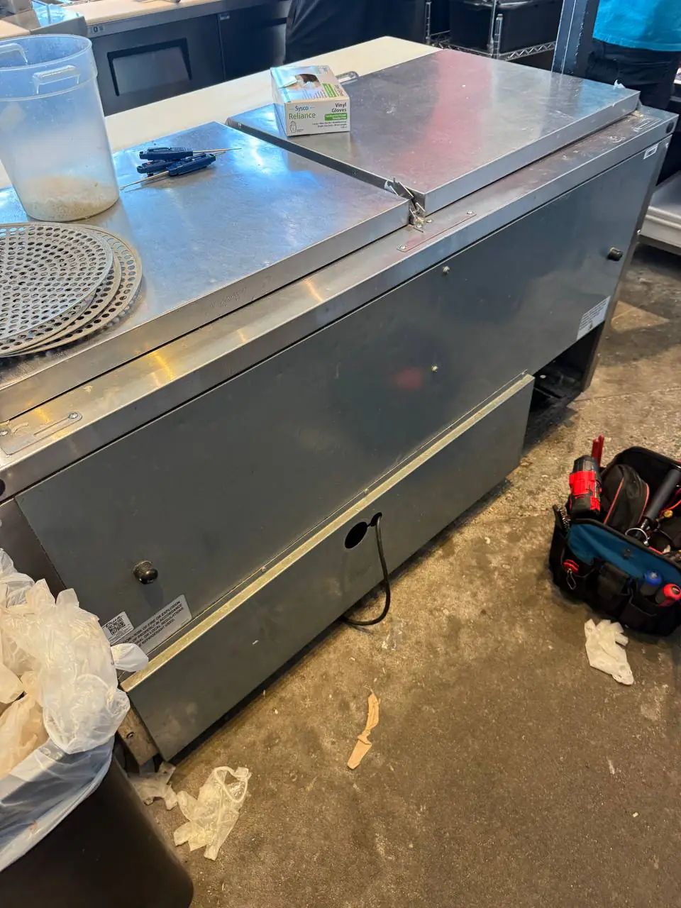 Prep table diagnostics on a commercial line