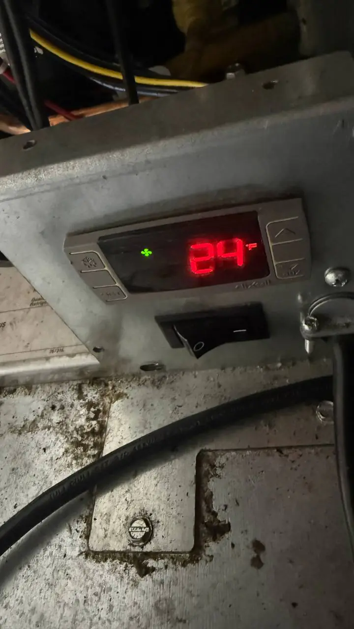 Commercial low-temp freezer repair field work